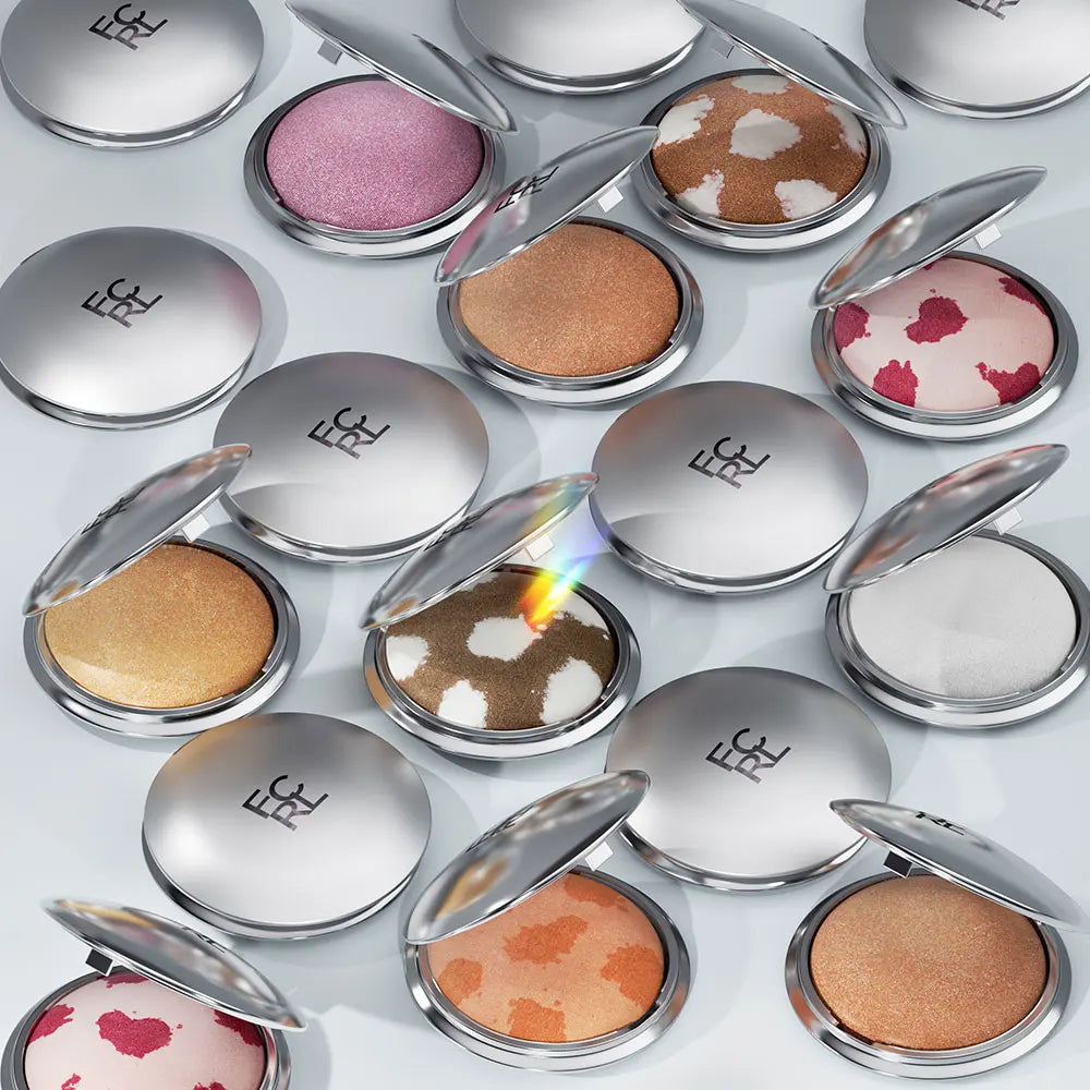 Shimmer Face Bronzers Highlighter Palette Natural Brightening