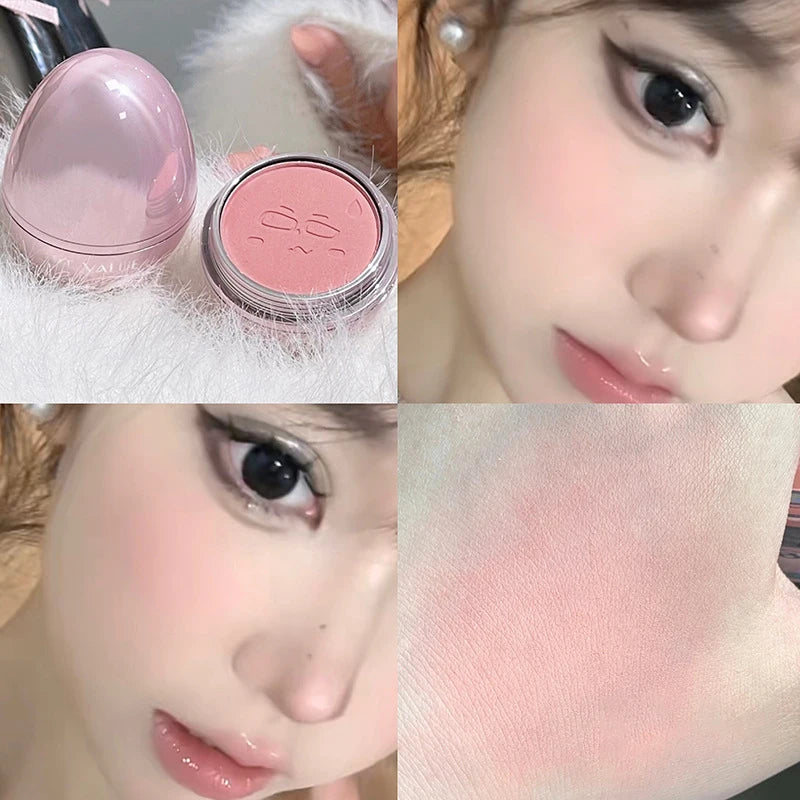 Cute Egg Shape Blush Powder Face Makeup Monochrome