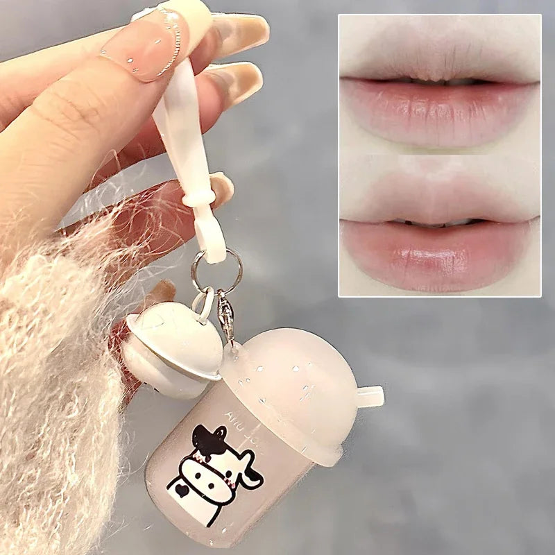 Jelly Lip Balm Clear Moisturizing Cute Keychain Lip Tint