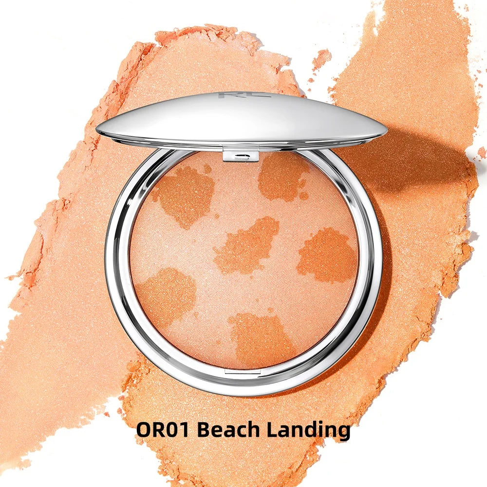 Shimmer Face Bronzers Highlighter Palette Natural Brightening