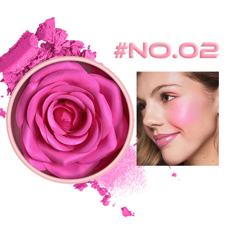 3D Petal Rose Makeup Blush 4 colors Gift Highlighter Rare Beauty Blush