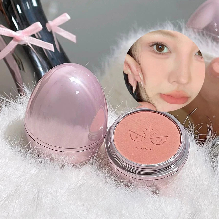 Cute Egg Shape Blush Powder Face Makeup Monochrome