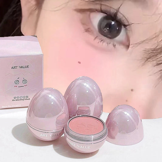 Cute Egg Shape Blush Powder Face Makeup Monochrome