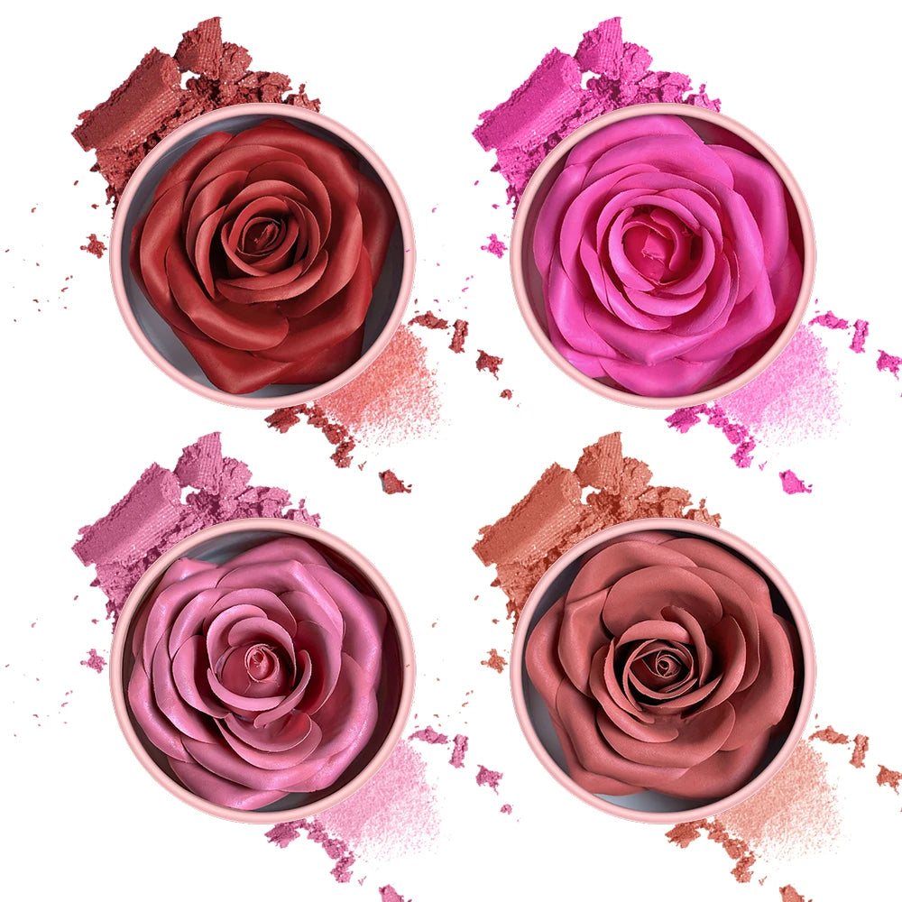 3D Petal Rose Makeup Blush 4 colors Gift Highlighter Rare Beauty Blush