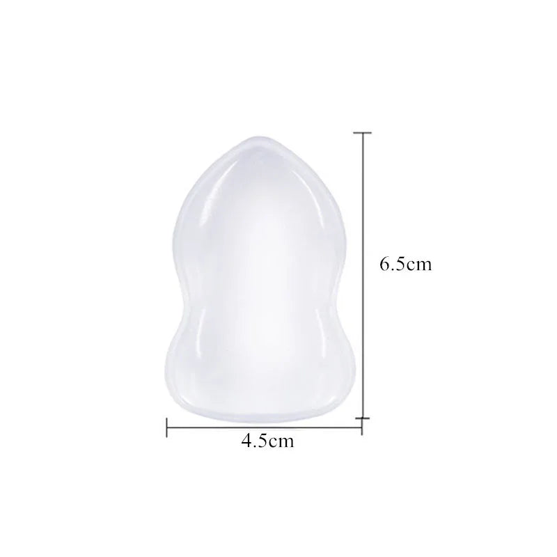 Silicone Makeup Sponge, Clear Applicator & Blender Cosmetic Puff BB Pad