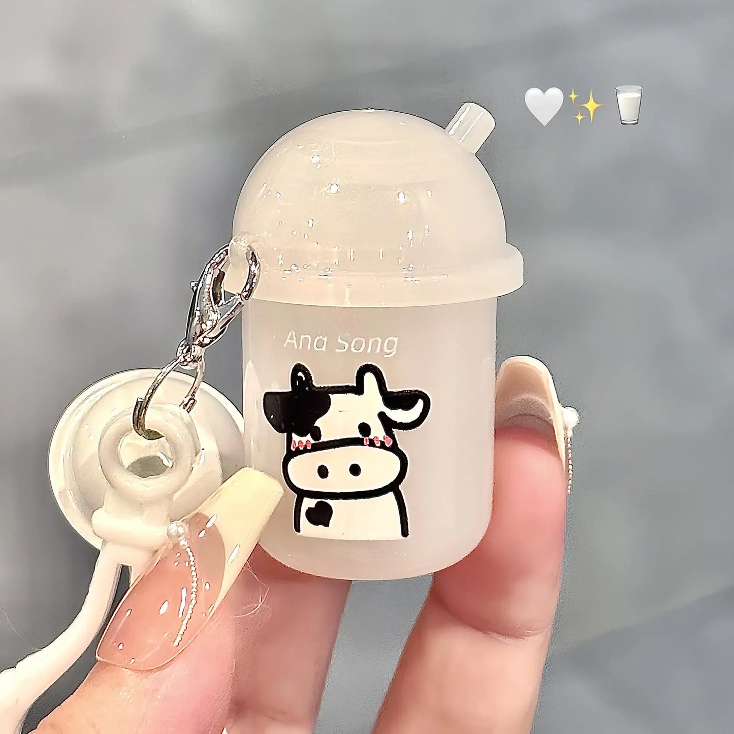 Jelly Lip Balm Clear Moisturizing Cute Keychain Lip Tint
