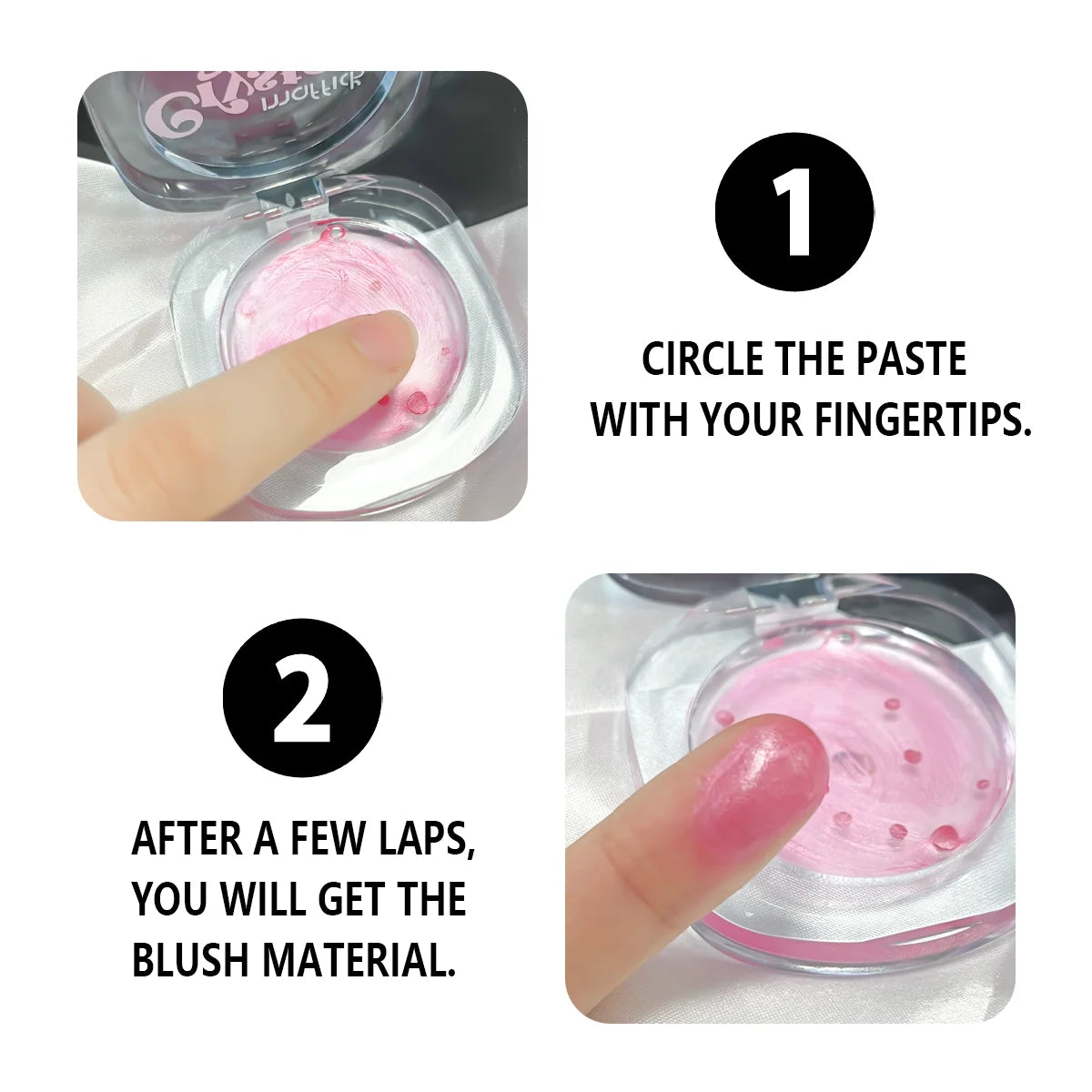 Warm Change Blush Clear Crystal Color Changing Highlight