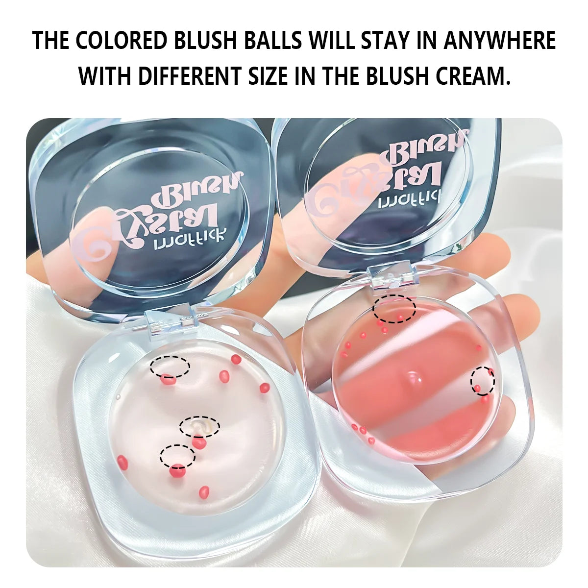 Warm Change Blush Clear Crystal Color Changing Highlight