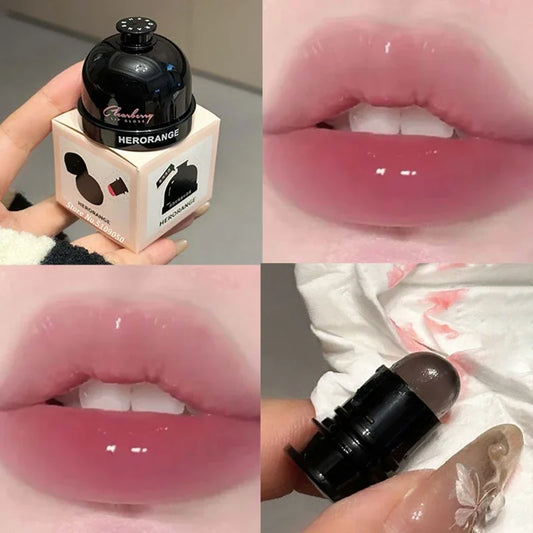 Silicone Lip Brush Jelly Solid Lip Gloss Non-stick Mirror Lip Tint