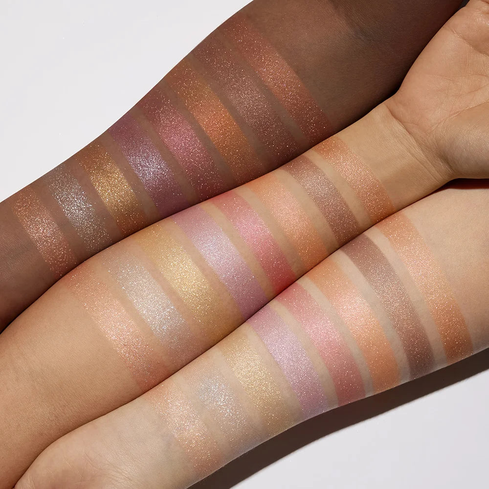 Shimmer Face Bronzers Highlighter Palette Natural Brightening