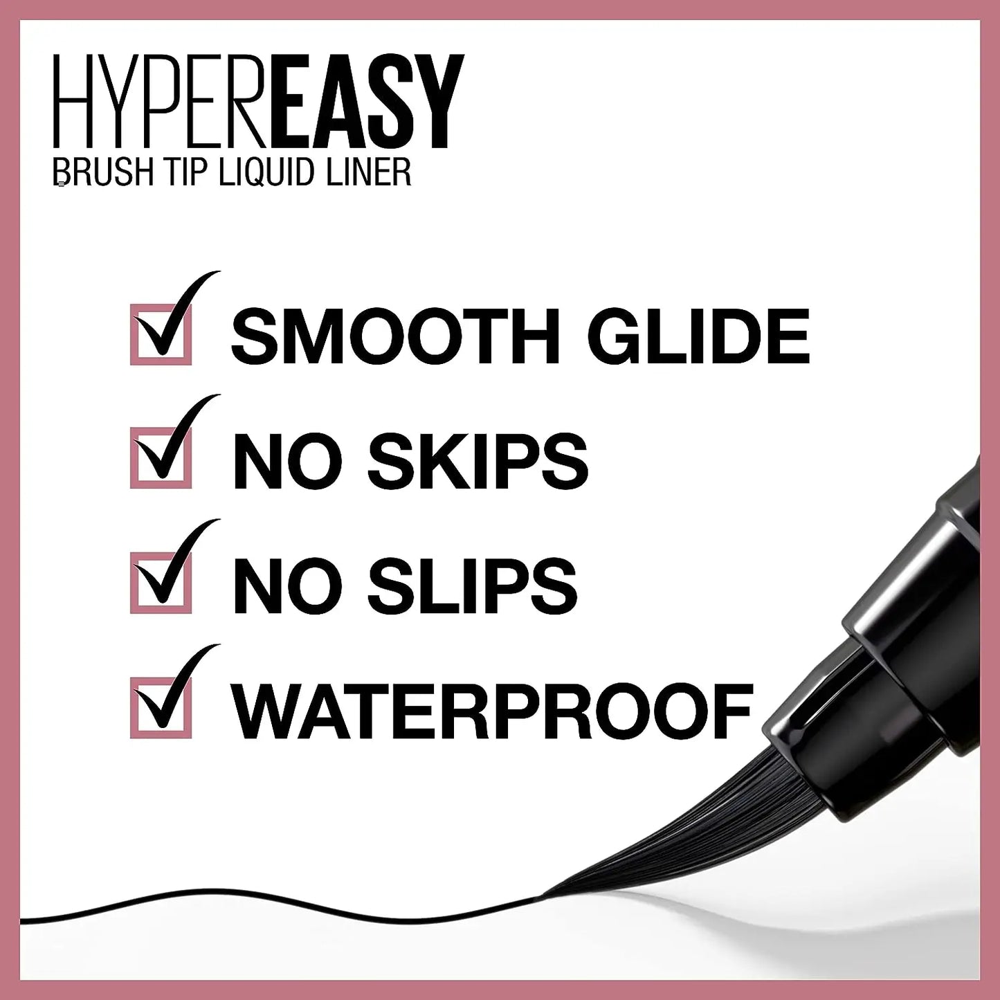 Soft Fine Eyeliner Pencil with Mirror Quick Dry