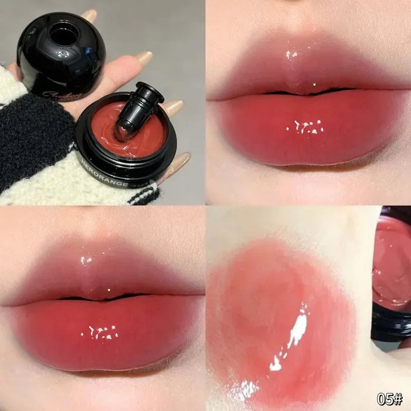 Silicone Lip Brush Jelly Solid Lip Gloss Non-stick Mirror Lip Tint