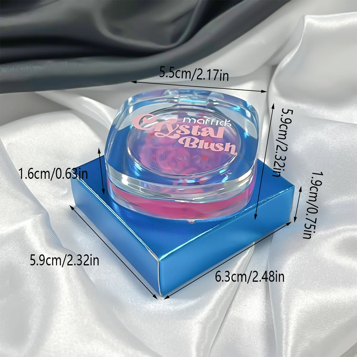 Warm Change Blush Clear Crystal Color Changing Highlight
